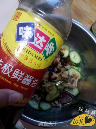 黄瓜拌海螺的做法步骤：5
