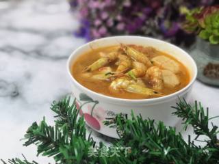 蘑菇豆腐虾汤的做法步骤：6