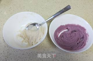 创意双色山药泥的做法步骤：3