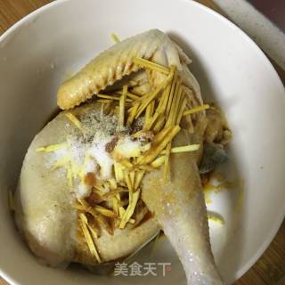 电饭锅焗鸡的做法步骤：6