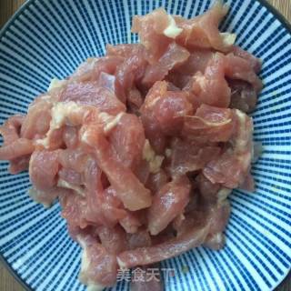青椒炒肉丝的做法步骤：5