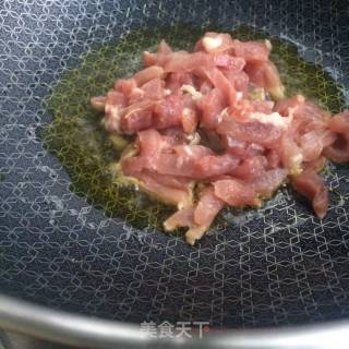 青椒炒肉丝的做法步骤：6