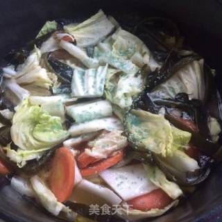白菜海带素锅的做法步骤：6