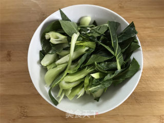 青菜肉丝炒面的做法步骤：2