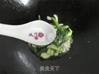 青菜肉丝炒面的做法步骤：8