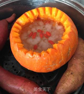 金瓜炖雪蛤的做法步骤：13