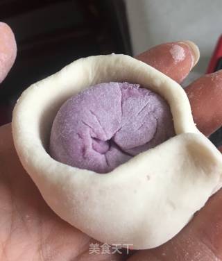 紫薯开花馒头的做法步骤：25