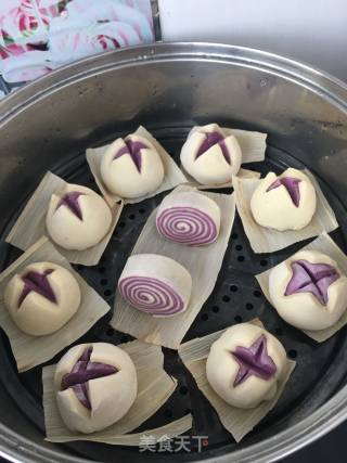 紫薯开花馒头的做法步骤：30
