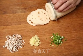 清蒸藕夹的做法步骤：1