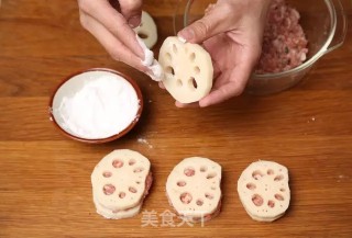 清蒸藕夹的做法步骤：3