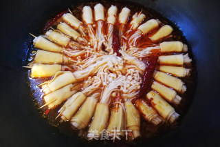 麻辣豆皮金针菇卷的做法步骤：10