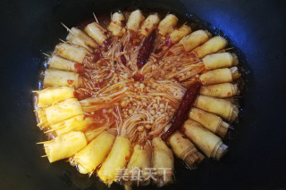 麻辣豆皮金针菇卷的做法步骤：11