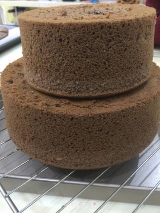 可可戚风蛋糕的做法步骤：15
