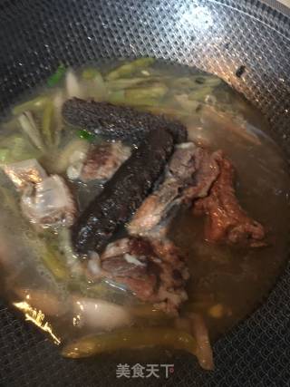 泡菜排骨海参面的做法步骤：9