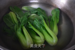 香菇扒菜心的做法步骤：3