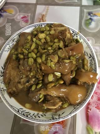 毛豆焖猪脚的做法步骤：6
