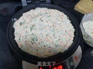 胡萝卜芹菜叶煎饼的做法步骤：4