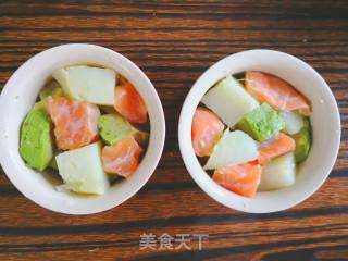 蛋奶酱烤三文鱼的做法步骤：7