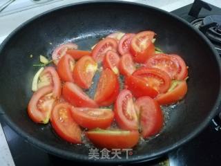 番茄金针菇牛肉的做法步骤：5
