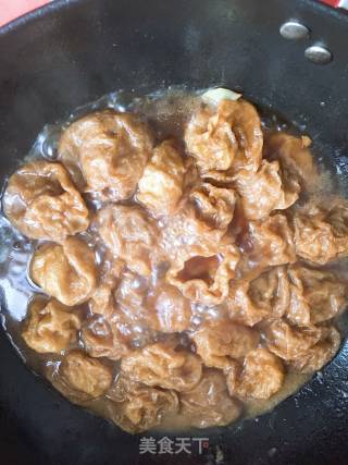 油面筋酿肉的做法步骤：9