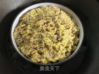 小米粉蒸肉的做法步骤：7