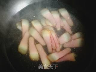 荷兰豆炒腊肉的做法步骤：4