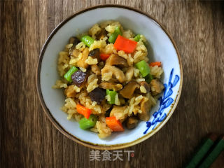 豆角香菇鸡腿焖饭的做法步骤：10