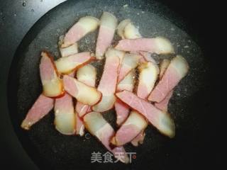 佛手瓜炒腊肉的做法步骤：4