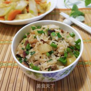 菜果饭(油饭)的做法步骤：13