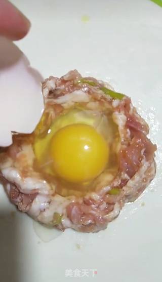 鸡蛋肉饼的做法步骤：8