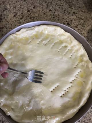榴莲飘香酥皮厚底披萨????的做法步骤：2