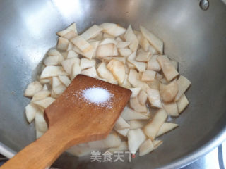 腊肠炒杏鲍菇的做法步骤：6