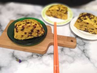 南瓜蔓越莓千层糕的做法步骤：19