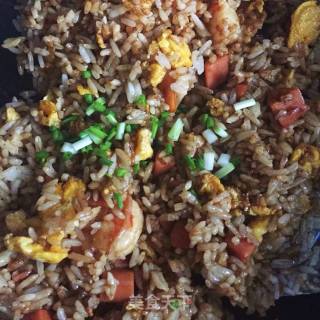 酱油虾仁炒饭的做法步骤：11