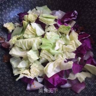 腊肠炒时蔬的做法步骤：5