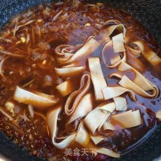 水煮豆皮肉片的做法步骤：8