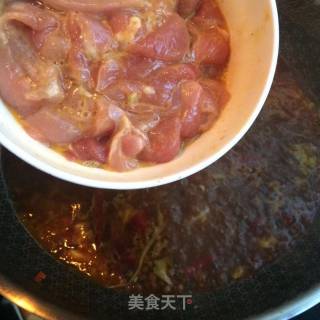 水煮豆皮肉片的做法步骤：10