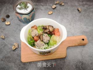 蘑菇青菜面的做法步骤：7