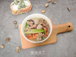 蘑菇青菜面的做法步骤：8