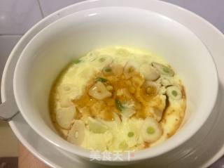 防流感神器  蒜片蒸蛋的做法步骤：6