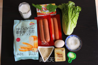 热狗面包的做法步骤：1