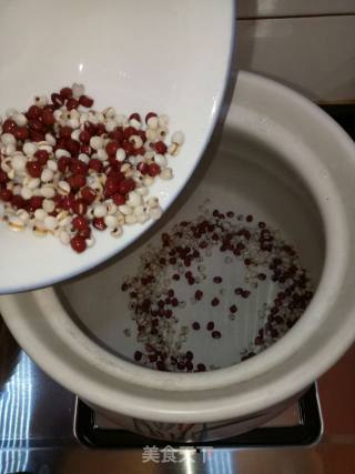 红豆薏米山药粥的做法步骤：2