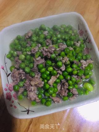 瘦肉豌豆粒的做法步骤：6