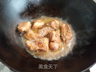 回锅排骨烩海带的做法步骤：6