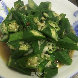 蒜蓉炒秋葵的做法步骤：8