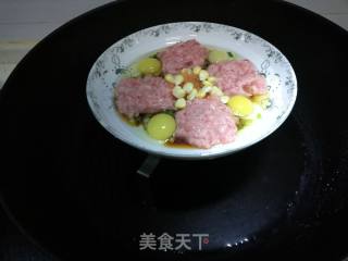 鹌鹑蛋蒸肉饼的做法步骤：9