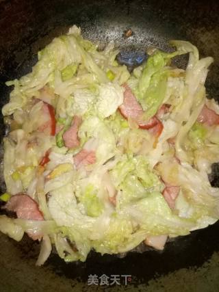 腊肉炒白菜的做法步骤：5