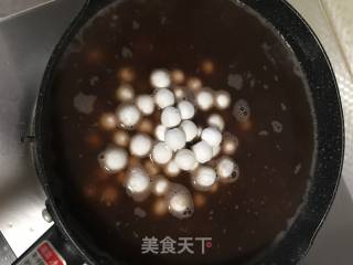 桂花赤豆酒酿元宵的做法步骤：4