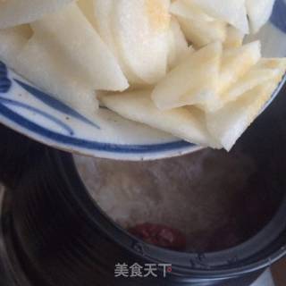 银耳红枣水果粥的做法步骤：6