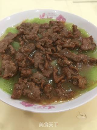 莴笋牛肉的做法步骤：9
